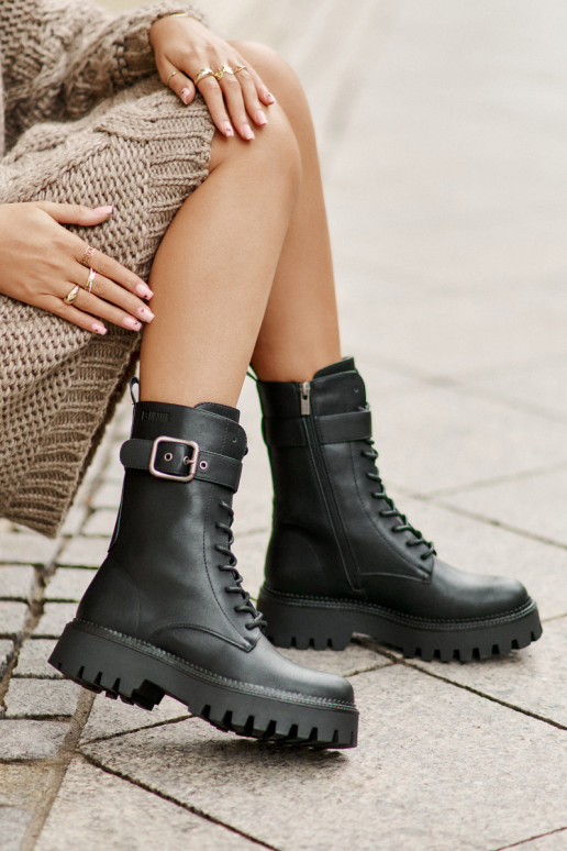 riscaldamento Stivaletti da lavoro con fibbie Big Star OO274137 colore nero