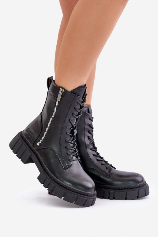 riscaldamento Stivaletti da lavoro Femminile in ecopelle Big Star MM274578 colore nero