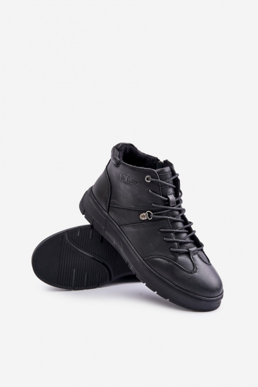 Pelle riscaldamento Stivali modello sneakers Deveschio Lee Cooper LCJ-24-33-2913 colore nero