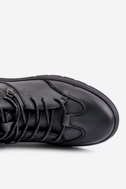 Pelle riscaldamento Stivali modello sneakers Deveschio Lee Cooper LCJ-24-33-2913 colore nero