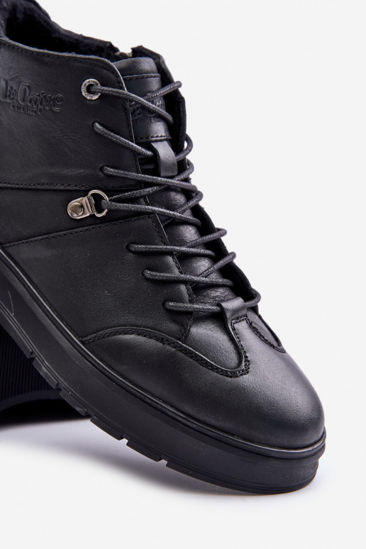 Pelle riscaldamento Stivali modello sneakers Deveschio Lee Cooper LCJ-24-33-2913 colore nero