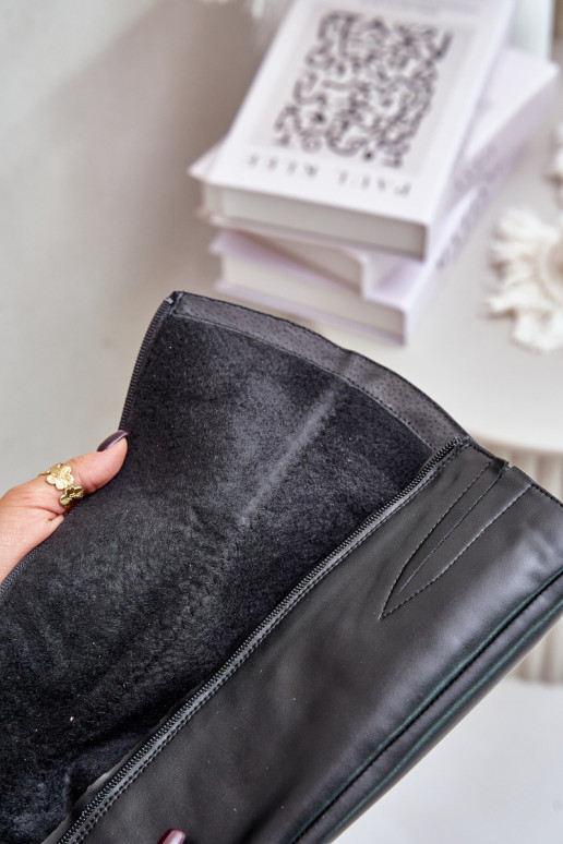 Zazoo 70140 Pelle stivali da donna Contro la strada riscaldamento colore nero