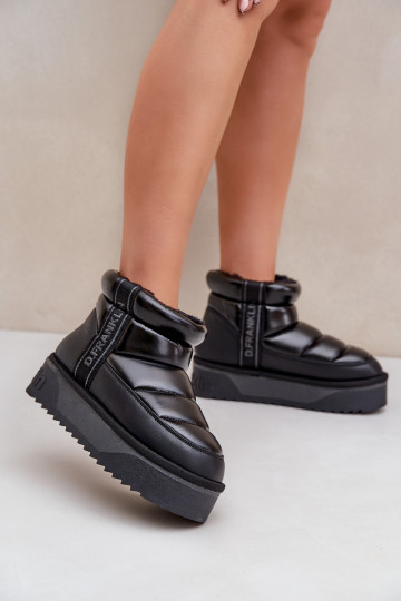 Basso Stivali da neve Su una suola spessa D.Franklin DFSH371011 colore nero 2