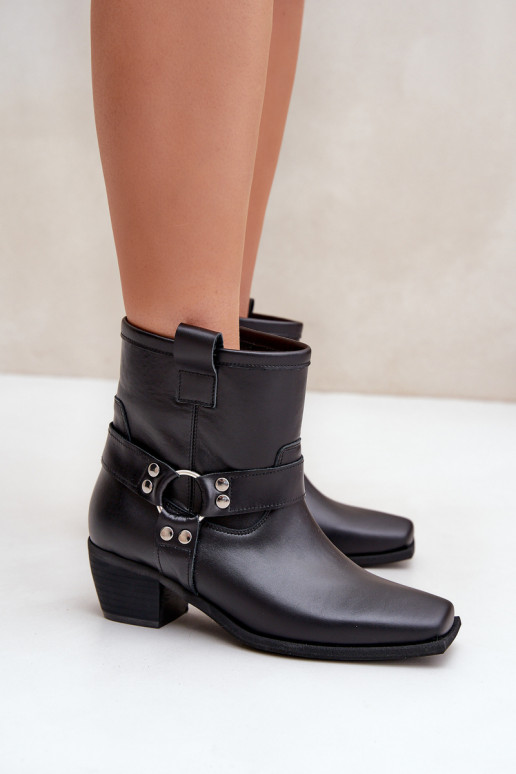 StivaliAbilitatoturalnej Skóry con i tacchi Zazoo 3444/2 colore nero StivaliAbilitatoturalnej Skóry con i tacchi Zazoo 3444/2 colore nero