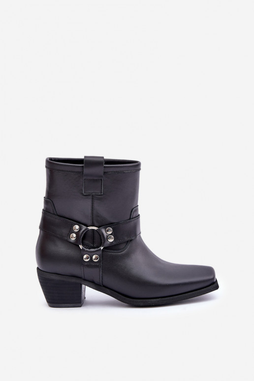 StivaliAbilitatoturalnej Skóry con i tacchi Zazoo 3444/2 colore nero StivaliAbilitatoturalnej Skóry con i tacchi Zazoo 3444/2 colore nero