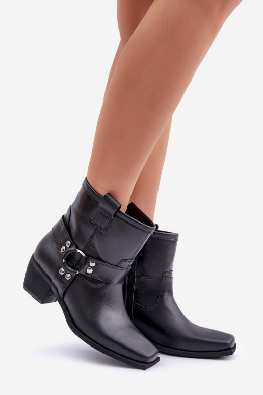 StivaliAbilitatoturalnej Skóry con i tacchi Zazoo 3444/2 colore nero StivaliAbilitatoturalnej Skóry con i tacchi Zazoo 3444/2 colore nero