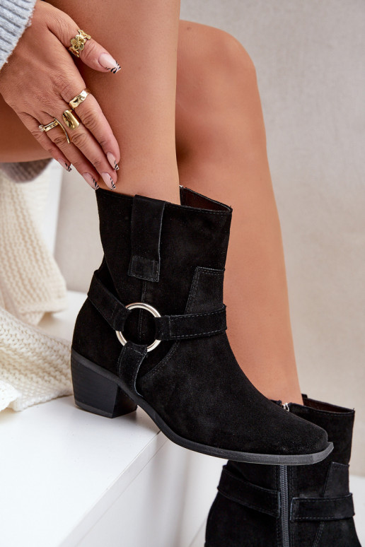 StivaliAbilitatoturalnego dalla pelle scamosciatau con i tacchi Zazoo 3444/2 colore nero StivaliAbilitatoturalnego dalla pelle scamosciatau con i tacchi Zazoo 3444/2 colore nero