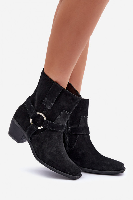 StivaliAbilitatoturalnego dalla pelle scamosciatau con i tacchi Zazoo 3444/2 colore nero StivaliAbilitatoturalnego dalla pelle scamosciatau con i tacchi Zazoo 3444/2 colore nero