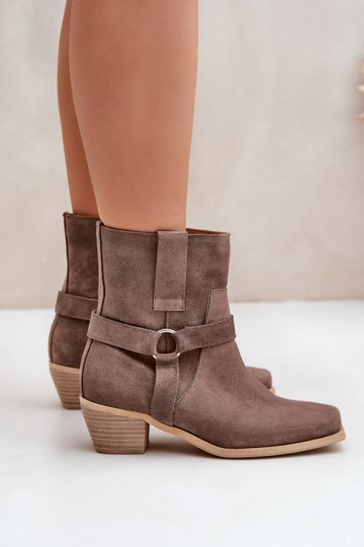 StivaliAbilitatoturalnego dalla pelle scamosciatau con i tacchi Zazoo 3444/2 colore marrone StivaliAbilitatoturalnego dalla pelle scamosciatau con i tacchi Zazoo 3444/2 colore marrone