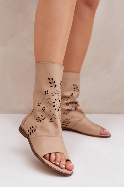 Zazoo 3437 Femminile Sandali da donna con uno stivale Al Castello beige Zazoo 3437 Femminile Sandali da donna con uno stivale Al Castello beige