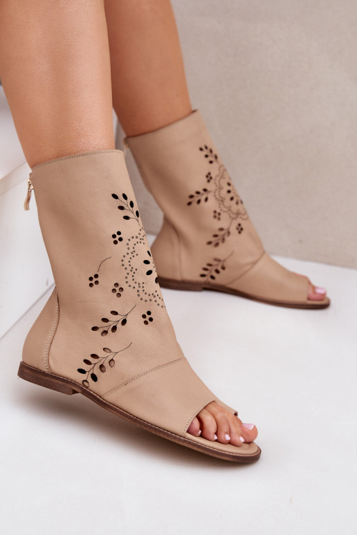 Zazoo 3437 Femminile Sandali da donna con uno stivale Al Castello beige Zazoo 3437 Femminile Sandali da donna con uno stivale Al Castello beige