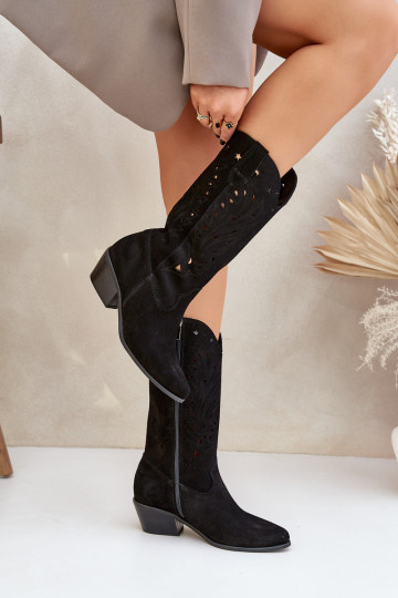 dalla pelle scamosciata stivaliAżuroAą CholeAką Zazoo 3609 colore nero