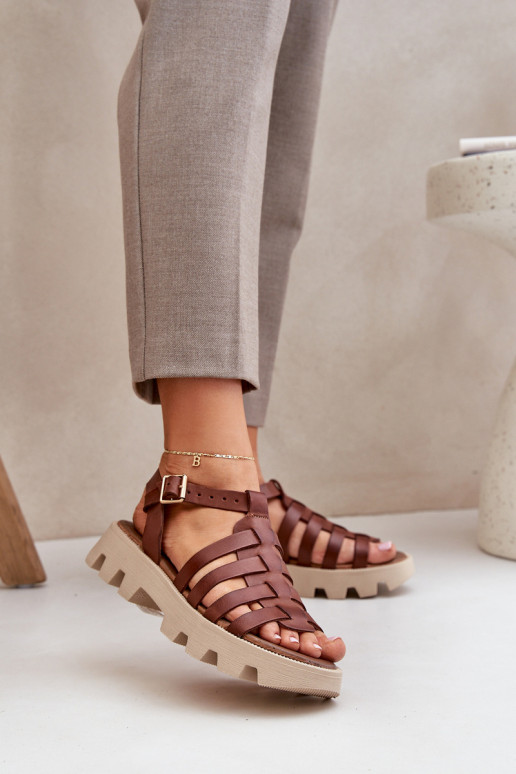 Sandali da donna Femminile Zazoo 3695 colore marrone Sandali da donna Femminile Zazoo 3695 colore marrone