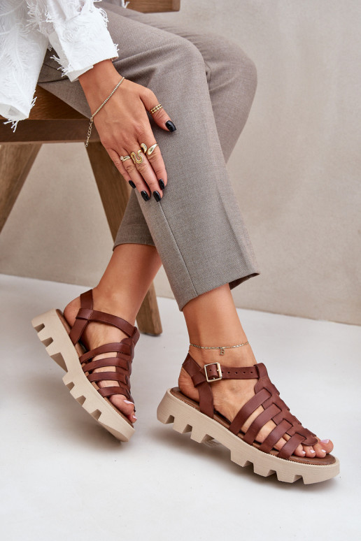 Sandali da donna Femminile Zazoo 3695 colore marrone Sandali da donna Femminile Zazoo 3695 colore marrone