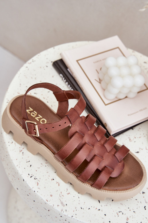 Sandali da donna Femminile Zazoo 3695 colore marrone Sandali da donna Femminile Zazoo 3695 colore marrone