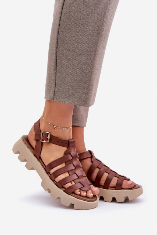 Sandali da donna Femminile Zazoo 3695 colore marrone Sandali da donna Femminile Zazoo 3695 colore marrone