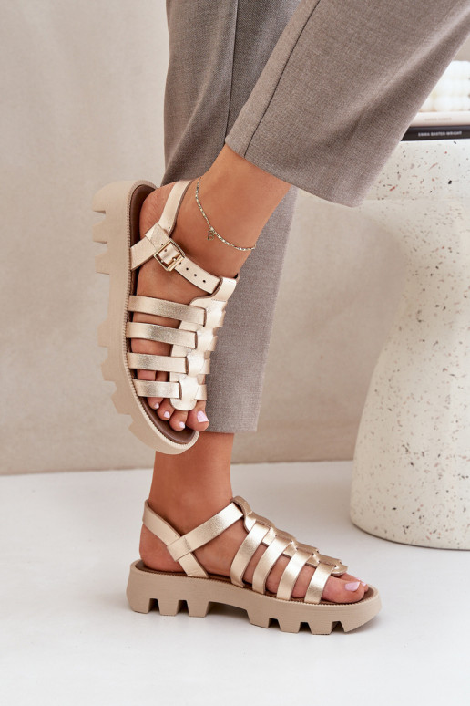 Sandali da donna Femminile Zazoo 3695 colore dorato Sandali da donna Femminile Zazoo 3695 colore dorato