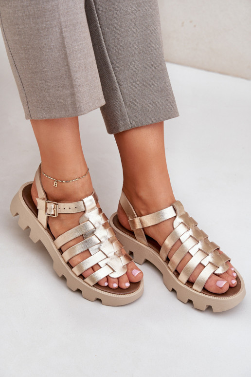 Sandali da donna Femminile Zazoo 3695 colore dorato Sandali da donna Femminile Zazoo 3695 colore dorato