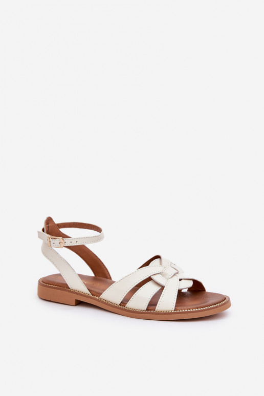 Sandali da donna Femminile con tacchi larghi Zazoo 3688 colore avorio Sandali da donna Femminile con tacchi larghi Zazoo 3688 colore avorio