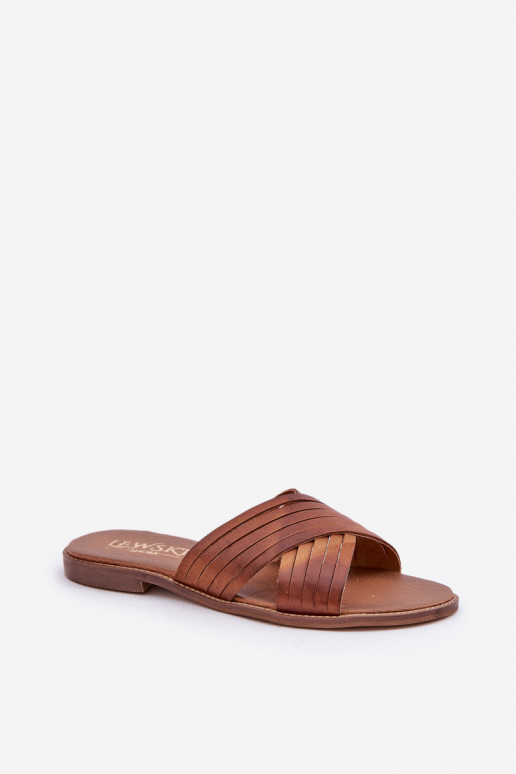 Pelle Femminile Pantofole LeAski Shoes 3682 colore marrone Pelle Femminile Pantofole LeAski Shoes 3682 colore marrone