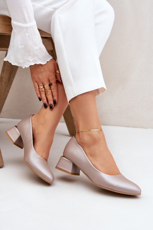 Pelle Scarpe LeAski 3118 beige Pelle Scarpe LeAski 3118 beige