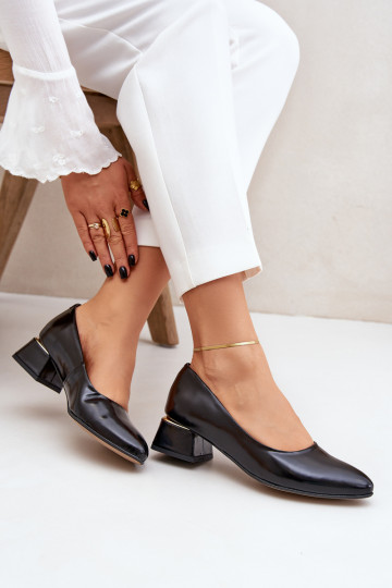 Scarpe in pelle LeĮskis 3118 color nero