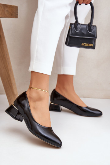Scarpe in pelle LeĮskis 3118 color nero 2
