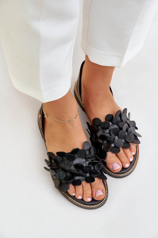 Sandali da donna con tacchi larghi Zazoo 40425 colore nero Sandali da donna con tacchi larghi Zazoo 40425 colore nero