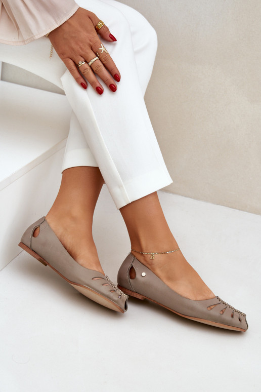 Zazoo 10009 Comode ballerine in pelle naturale Femminile beige Zazoo 10009 Comode ballerine in pelle naturale Femminile beige