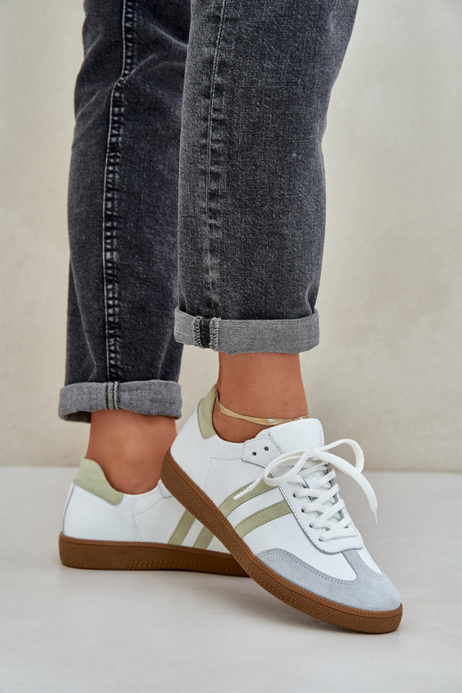 Zazoo N1068 Pelle Basso Scarpe modello sneakers Femminile Colore bianco Zazoo N1068 Pelle Basso Scarpe modello sneakers Femminile Colore bianco