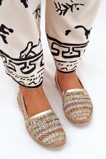 Espadrillas eleganti in pelle con intrecci Zazoo 10178 in vari colori