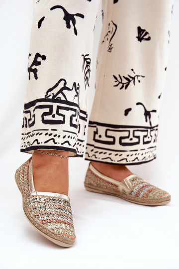 Espadrillas eleganti in pelle con intrecci Zazoo 10178 in vari colori 2