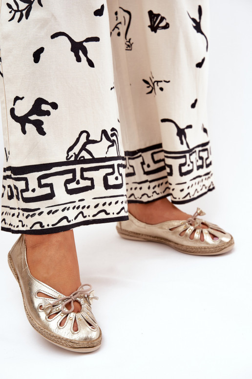 isoscele BallerineAbilitatoturalnej Skóry Zazoo 10179 colore dorato isoscele BallerineAbilitatoturalnej Skóry Zazoo 10179 colore dorato