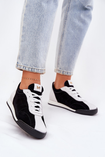 Sneakers in pelle da donna Laura Messi 2935 nere 2