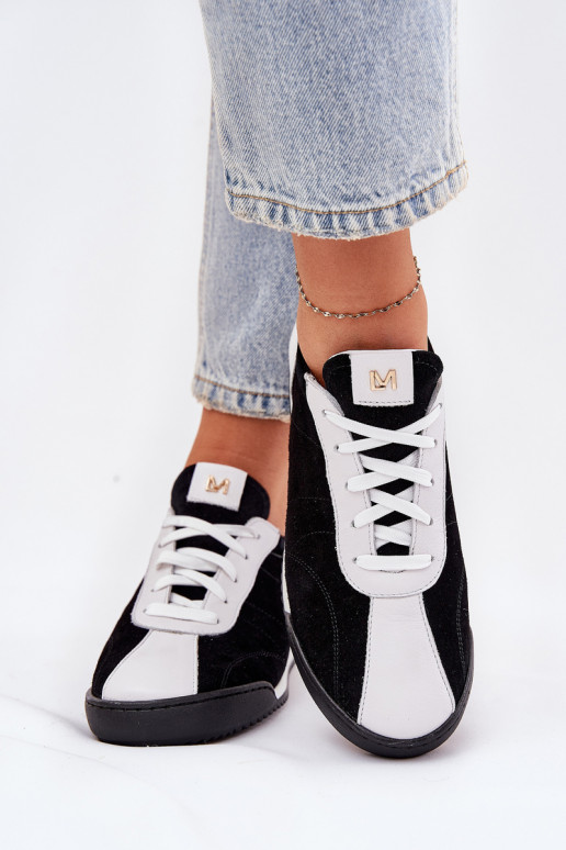 Pelle scarpe da ginnastica Femminile Laura Messi 2935 colore nero Pelle scarpe da ginnastica Femminile Laura Messi 2935 colore nero