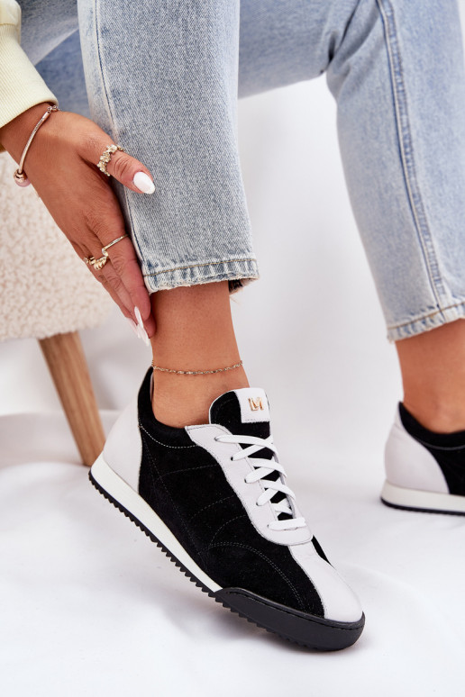 Pelle scarpe da ginnastica Femminile Laura Messi 2935 colore nero Pelle scarpe da ginnastica Femminile Laura Messi 2935 colore nero