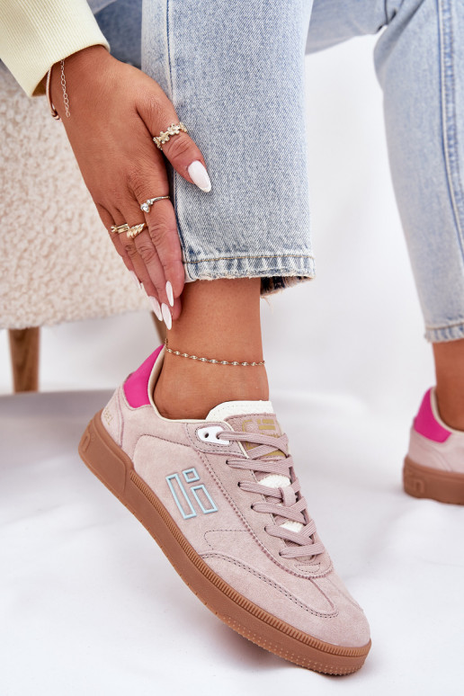 dalla pelle scamosciata scarpe da ginnastica Scarpe modello sneakers Femminile D.Franklin DFSH387005 colore rosa dalla pelle scamosciata scarpe da ginnastica Scarpe modello sneakers Femminile D.Franklin DFSH387005 colore rosa