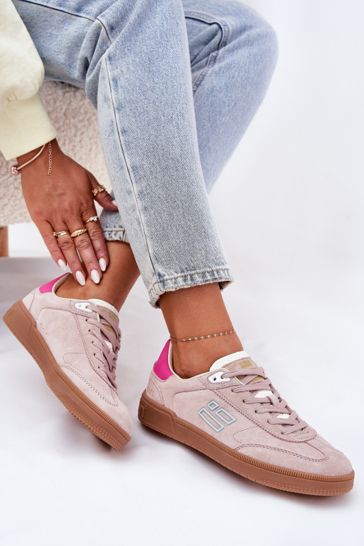 dalla pelle scamosciata scarpe da ginnastica Scarpe modello sneakers Femminile D.Franklin DFSH387005 colore rosa dalla pelle scamosciata scarpe da ginnastica Scarpe modello sneakers Femminile D.Franklin DFSH387005 colore rosa