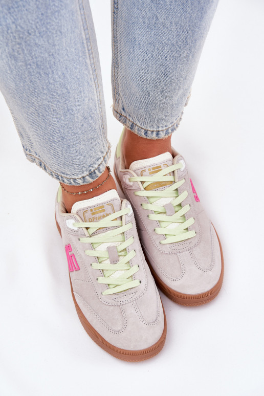 dalla pelle scamosciata scarpe da ginnastica Scarpe modello sneakers Femminile D.Franklin DFSH387005 Zgaszona Biel dalla pelle scamosciata scarpe da ginnastica Scarpe modello sneakers Femminile D.Franklin DFSH387005 Zgaszona Biel