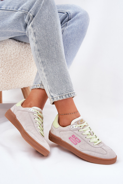 dalla pelle scamosciata scarpe da ginnastica Scarpe modello sneakers Femminile D.Franklin DFSH387005 Zgaszona Biel dalla pelle scamosciata scarpe da ginnastica Scarpe modello sneakers Femminile D.Franklin DFSH387005 Zgaszona Biel