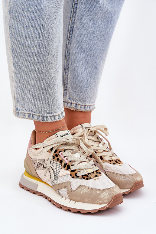 Scarpe modello sneakers scarpe da ginnastica Femminile D.Franklin DFSH378006 colore dorato Scarpe modello sneakers scarpe da ginnastica Femminile D.Franklin DFSH378006 colore dorato