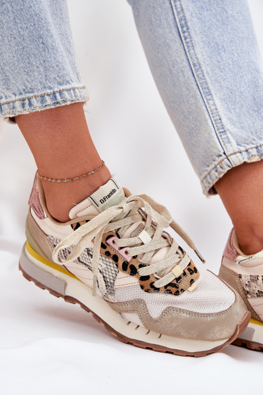 Scarpe modello sneakers scarpe da ginnastica Femminile D.Franklin DFSH378006 colore dorato Scarpe modello sneakers scarpe da ginnastica Femminile D.Franklin DFSH378006 colore dorato