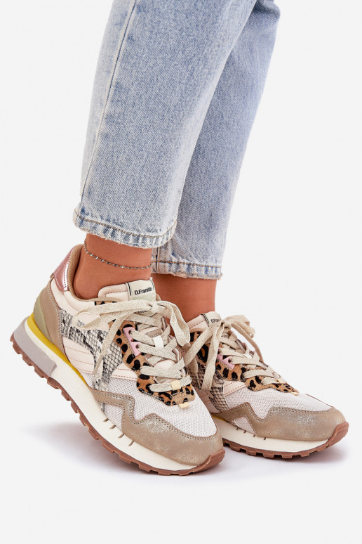 Scarpe modello sneakers scarpe da ginnastica Femminile D.Franklin DFSH378006 colore dorato Scarpe modello sneakers scarpe da ginnastica Femminile D.Franklin DFSH378006 colore dorato