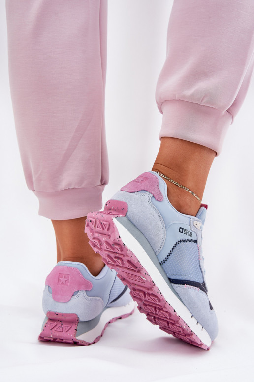 dalla pelle scamosciata  scarpe da ginnastica Femminile Big Star RR274236 HI-POLY SYSTEM colore blu