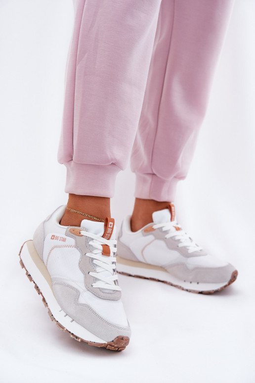 dalla pelle scamosciata  scarpe da ginnastica Femminile Big Star RR274235 HI-POLY SYSTEM beige dalla pelle scamosciata  scarpe da ginnastica Femminile Big Star RR274235 HI-POLY SYSTEM beige