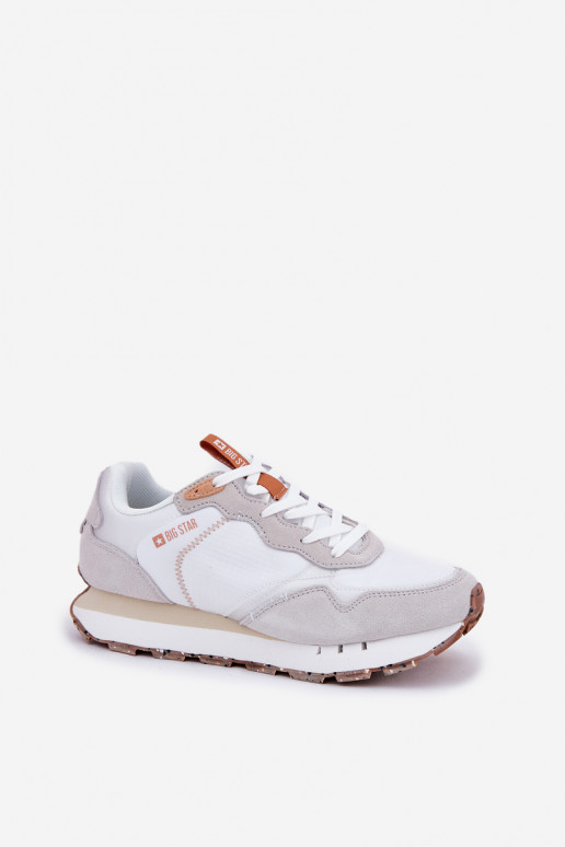 dalla pelle scamosciata  scarpe da ginnastica Femminile Big Star RR274235 HI-POLY SYSTEM beige dalla pelle scamosciata  scarpe da ginnastica Femminile Big Star RR274235 HI-POLY SYSTEM beige