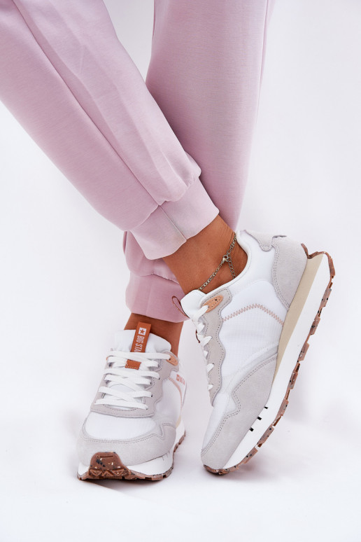 dalla pelle scamosciata  scarpe da ginnastica Femminile Big Star RR274235 HI-POLY SYSTEM beige dalla pelle scamosciata  scarpe da ginnastica Femminile Big Star RR274235 HI-POLY SYSTEM beige