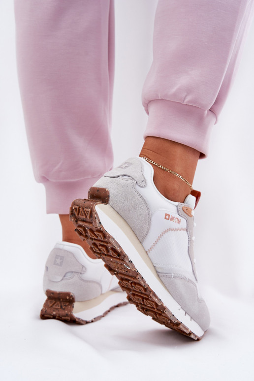 dalla pelle scamosciata  scarpe da ginnastica Femminile Big Star RR274235 HI-POLY SYSTEM beige dalla pelle scamosciata  scarpe da ginnastica Femminile Big Star RR274235 HI-POLY SYSTEM beige