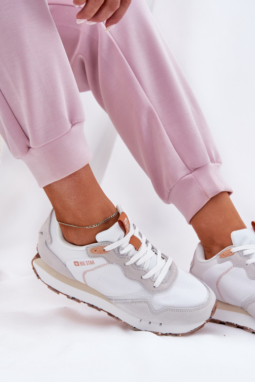 dalla pelle scamosciata  scarpe da ginnastica Femminile Big Star RR274235 HI-POLY SYSTEM beige dalla pelle scamosciata  scarpe da ginnastica Femminile Big Star RR274235 HI-POLY SYSTEM beige