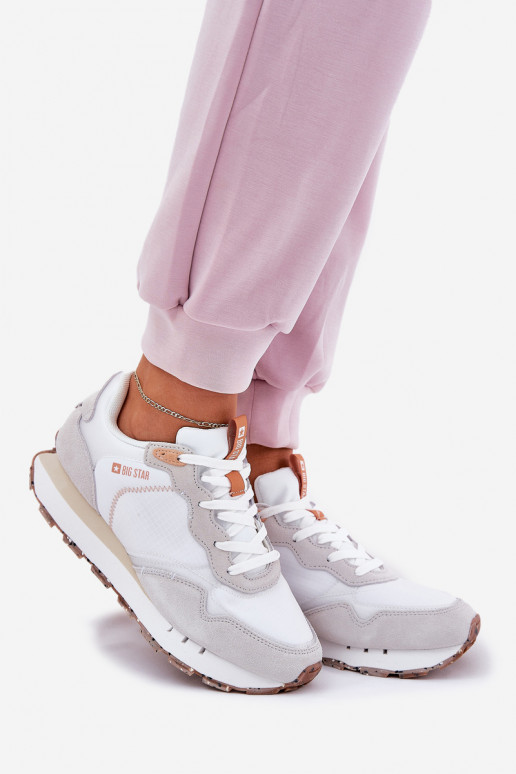 dalla pelle scamosciata  scarpe da ginnastica Femminile Big Star RR274235 HI-POLY SYSTEM beige dalla pelle scamosciata  scarpe da ginnastica Femminile Big Star RR274235 HI-POLY SYSTEM beige